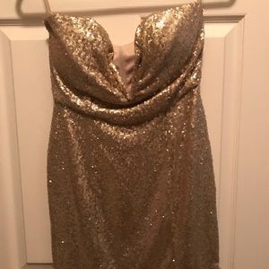 Toby gold dress